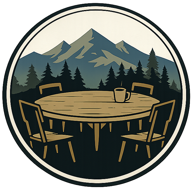 The Real Men’s Table circular table logo